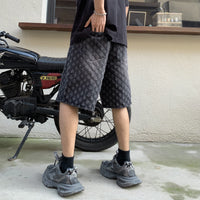 Summer Loose Straight Retro Five-point Denim Shorts