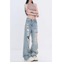 Fashion Straight Loose Slimming Wide-leg Pants For Women