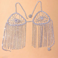 Fringed Breast Chain Shiny Hollow Sexy Diamond Body Chain