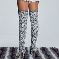 Toe Stiletto Over-the-knee Women's Super High-heeled Boots