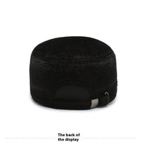 Fleece-lined Earflaps Mink-like Flat-top Cap Leisure Cold-proof Thermal Cotton Hat