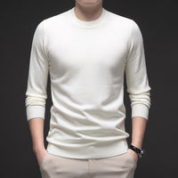 Solid Color Men's Round Neck Long Sleeve Autumn And Winter Leisure Sweater