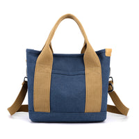 Trendy All-match Simple Fashion Korean Style Large Capacity Commute Leisure Canvas Bag