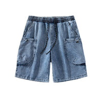 Hong Kong-style Streetwear European American Large-pocket Cargo Shorts