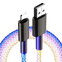 Colorful RGB Illuminating Data Cable Breathing Light Gradient PD66W