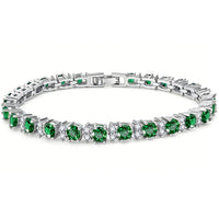 Womens Fashionable Light-Luxury Gold-Plated Zircon Bracelet
