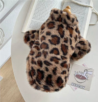 Small And Medium-sized Dog Cat Plus Velvet Warm Hooded Sweater