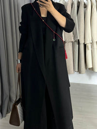 Women's Shoulder Width Loose Double-sided Wool Overcoat