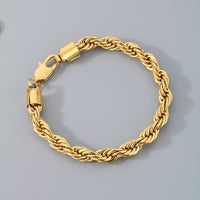 Hip-hop Trendy Braided Chain Couple Bracelet Accessory