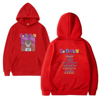 Popular Bear Letter Print Casual Hoodie Sweater