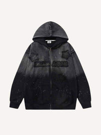 Men's Loose Casual Printed Hooded Sweatshirt