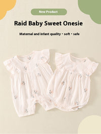 Newborn Short Sleeve Princess Rompers