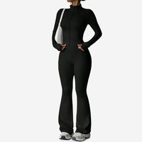 Zipper Nude-Feel Yoga Suit Women's