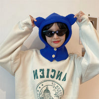 Knitted Hat Warm Neck Wrap
