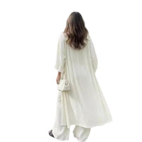 New Casual Long Cardigan Paired With High-waisted Pants