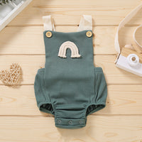Summer Sleeveless Hidden Hook Universal Men And Women Baby Jumpsuits