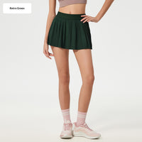 Quick-drying Breathable High-waisted Pleated Skirt For Fitness And Yoga