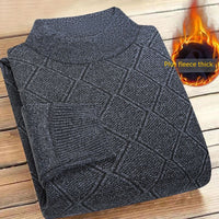 Autumn And Winter Men's Fleece-lined Sweater