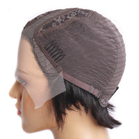 Reality Wig T-shaped Transparent Front Lace Hand-woven European And American Headgear