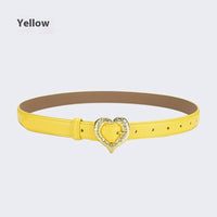 Personalized Love Leather Belt Female Fashion Belt Decoration