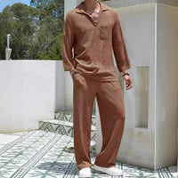 New Casual Shirt Trousers Men's Commuter Suit