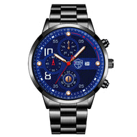 Men's Stainless Steel Watch Calendar Quartz