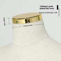 Model Head Cover Replacement Top Accessories Boys And Girls Electroplating Head Cover Gold Silver More Modeling