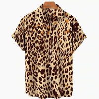 Casual Fashion 3D Digital Printing Short Sleeve Shirt Men