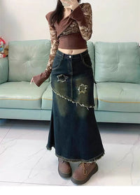 Women's Summer New Plus Size Cover Slim Mid-length A- Line Skirt