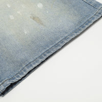 American Painting Splashed Ink Printing Denim Shorts