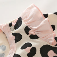 Casual Cute Cartoon Long Sleeve Printed Girl Suit