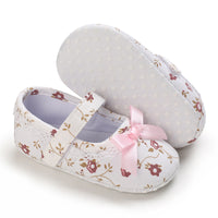 Baby Girl Shoes Soft-Soled Princess Shoes Flower Design First Walkers
