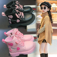 British Style Walking Show Boys' Short Boots With Cotton For Warmth
