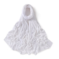 56 Colors Solid Color Modal Scarf Small Size Monochrome Jersey Veil Mercerized Cotton Scarf