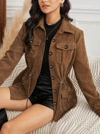 European And American Corduroy Casual Jacket Style Loose And Atmospheric