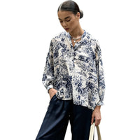 Stylish Slim-fit Long-sleeve Shirt With A Chic Print Perfect For The Office