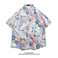 Fashionable Hawaiian Ice Silk Inch Shirt Man
