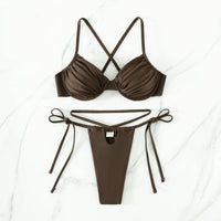 Women's One Piece Swimsuit Solid Color Nylon