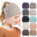 Women's Solid Color Wool Knitted Hat