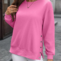 European And American Autumn And Winter Solid Color Long-sleeved Top Women