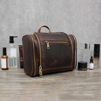 Large-capacity Vintage Top Layer Cowhide Storage Bag