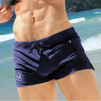 Low Waist Front Pocket Plus Size Hot Spring Swimming Men's Boxers