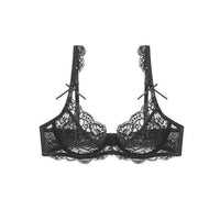 Sexy Lace Bra Ultra-thin Transparent Bow