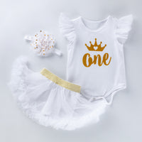 Girls Birthday Sleeveless Suit Infant