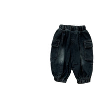Korean Style Pants Trendy Stitching Cargo Jeans