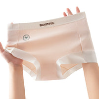 Antibacterial Underwear Women's Cotton Mid-waist Seamless Safety Non-curling