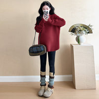 Stylish Casual Loose-fitting Mid-length Sweater