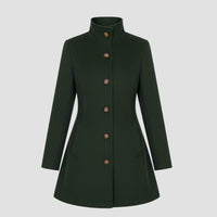 Womens Autumn Winter New Arrival Fashionable Casual Stand-Up Collar Coat