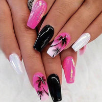 Almond Wear Nail Simple Frosted Glossy Fake Nail Tip