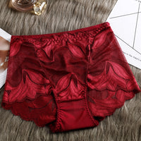High Waist Lace Women's Panties French Transparent Comfortable Hip Lift Seamless Briefs